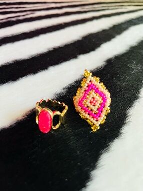 Two boho rings